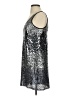 Express 100% Polyester Metallic Silver Cocktail Dress Size S - photo 5