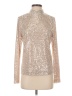 Sugarlips Metallic Silver Long Sleeve Top Size S - photo 1