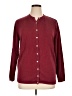 Talbots Burgundy Long Sleeve Button-Down Shirt Size XL - photo 1