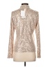 Sugarlips Metallic Silver Long Sleeve Top Size S - photo 2