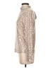 Sugarlips Metallic Silver Long Sleeve Top Size S - photo 5