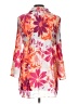 Sunny Leigh 100% Polyester Floral Orange 3/4 Sleeve Blouse Size L - photo 2