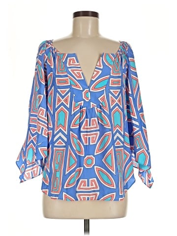 Alice & Trixie 3/4 Sleeve Silk Top (view 1)