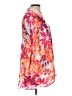Sunny Leigh 100% Polyester Floral Orange 3/4 Sleeve Blouse Size L - photo 4