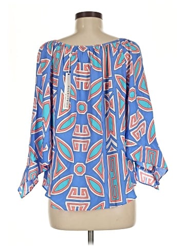 Alice & Trixie 3/4 Sleeve Silk Top (view 2)