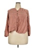 Knox Rose 100% Elastic Brown 3/4 Sleeve Blouse Size XXL - photo 1