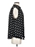 Elle 100% Polyester Polka Dots Black Sleeveless Blouse Size L - photo 4