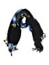 Hibiscus Collection 100% Rayon Black Scarf One size - photo 1