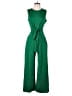 Assorted Brands Solid Green Jumpsuit Size M - photo 1
