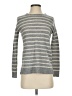 Adrienne Vittadini 100% Cashmere Stripes Gray Cashmere Pullover Sweater Size XS - photo 1