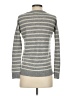 Adrienne Vittadini 100% Cashmere Stripes Gray Cashmere Pullover Sweater Size XS - photo 2