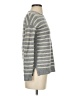 Adrienne Vittadini 100% Cashmere Stripes Gray Cashmere Pullover Sweater Size XS - photo 4