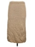 Jeanne Pierre Solid Tan Wool Skirt Size Med Petite - photo 1