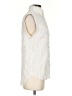 H&M 100% Viscose Ivory Sleeveless Button-Down Shirt Size XS - photo 4
