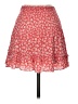 Aqua 100% Rayon Floral Red Casual Skirt Size XS - photo 2