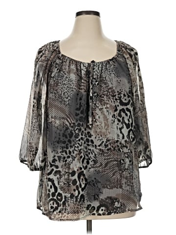 Fred David 3/4 Sleeve Blouse (view 1)