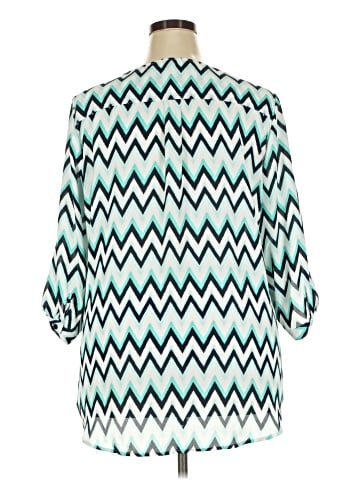 Roz & Ali 3/4 Sleeve Blouse (view 2)