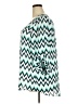 Roz & Ali 100% Polyester Chevron-herringbone Teal 3/4 Sleeve Blouse Size 2X - photo 5