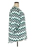 Roz & Ali 100% Polyester Chevron-herringbone Teal 3/4 Sleeve Blouse Size 2X - photo 4