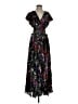 Shoshanna Floral Black Cocktail Dress Size 4 - photo 1