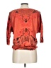 Energie 100% Polyester Orange 3/4 Sleeve Blouse Size L - photo 2