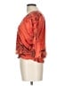 Energie 100% Polyester Orange 3/4 Sleeve Blouse Size L - photo 5