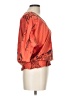 Energie 100% Polyester Orange 3/4 Sleeve Blouse Size L - photo 4