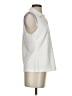 Boston Proper Ivory Sleeveless Button-Down Shirt Size S - photo 4