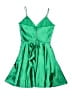 Sherri Hill 100% Polyester Metallic Solid Green Cocktail Dress Size 00 - photo 2