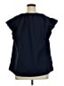Gap 100% Cotton Solid Blue Short Sleeve Blouse Size XL (tall) - photo 2
