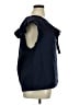 Gap 100% Cotton Solid Blue Short Sleeve Blouse Size XL (tall) - photo 4