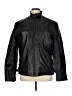 Assorted Brands 100% Leather Solid Black Leather Jacket Size XL - photo 1