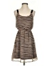 Xhilaration 100% Polyester Stripes Brown Casual Dress Size S - photo 1