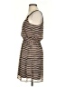 Xhilaration 100% Polyester Stripes Brown Casual Dress Size S - photo 5