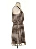 Xhilaration 100% Polyester Stripes Brown Casual Dress Size S - photo 4