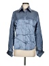 Jessica Metallic Blue Long Sleeve Button-Down Shirt Size M (estimated) - photo 1