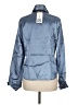 Jessica Metallic Blue Long Sleeve Button-Down Shirt Size M (estimated) - photo 2