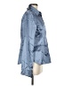 Jessica Metallic Blue Long Sleeve Button-Down Shirt Size M (estimated) - photo 4