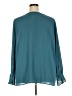 Torrid 100% Polyester Teal Long Sleeve Blouse Size 3X Plus (3) - photo 2