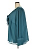 Torrid 100% Polyester Teal Long Sleeve Blouse Size 3X Plus (3) - photo 5