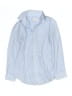 Cat & Jack Checkered-gingham Blue Long Sleeve Button-Down Shirt Size 8 - 10 - photo 1