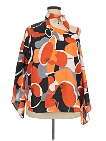 Shein Curve 3/4 Sleeve Blouse (view 1)