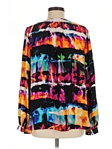 Alice & Trixie Long Sleeve Silk Top (view 2)