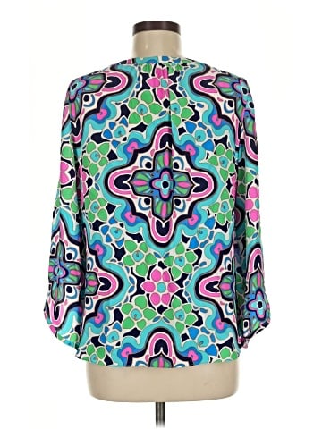 Alice & Trixie 3/4 Sleeve Silk Top (view 2)
