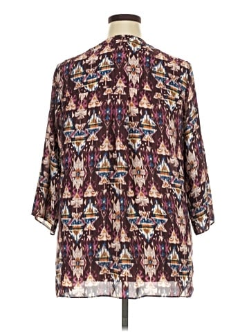 Rose + Olive 3/4 Sleeve Blouse (view 2)