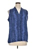 Violet & Claire 100% Polyester Blue Sleeveless Blouse Size XL - photo 1