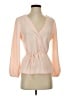 J.Crew 100% Polyester Pink 3/4 Sleeve Blouse Size 4 - photo 1