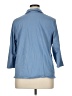 J.Jill 100% Cotton Blue 3/4 Sleeve Button-Down Shirt Size XL - photo 2
