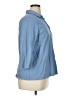 J.Jill 100% Cotton Blue 3/4 Sleeve Button-Down Shirt Size XL - photo 4