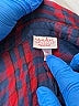 Isabel Maternity 100% Rayon Plaid Red Long Sleeve Button-Down Shirt Size XXL Maternity - photo 3